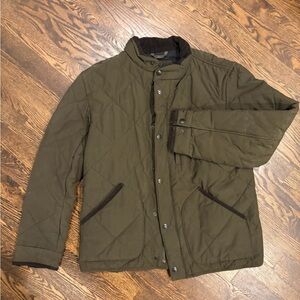 Men's J. Crew Olive Quilted Jacket
